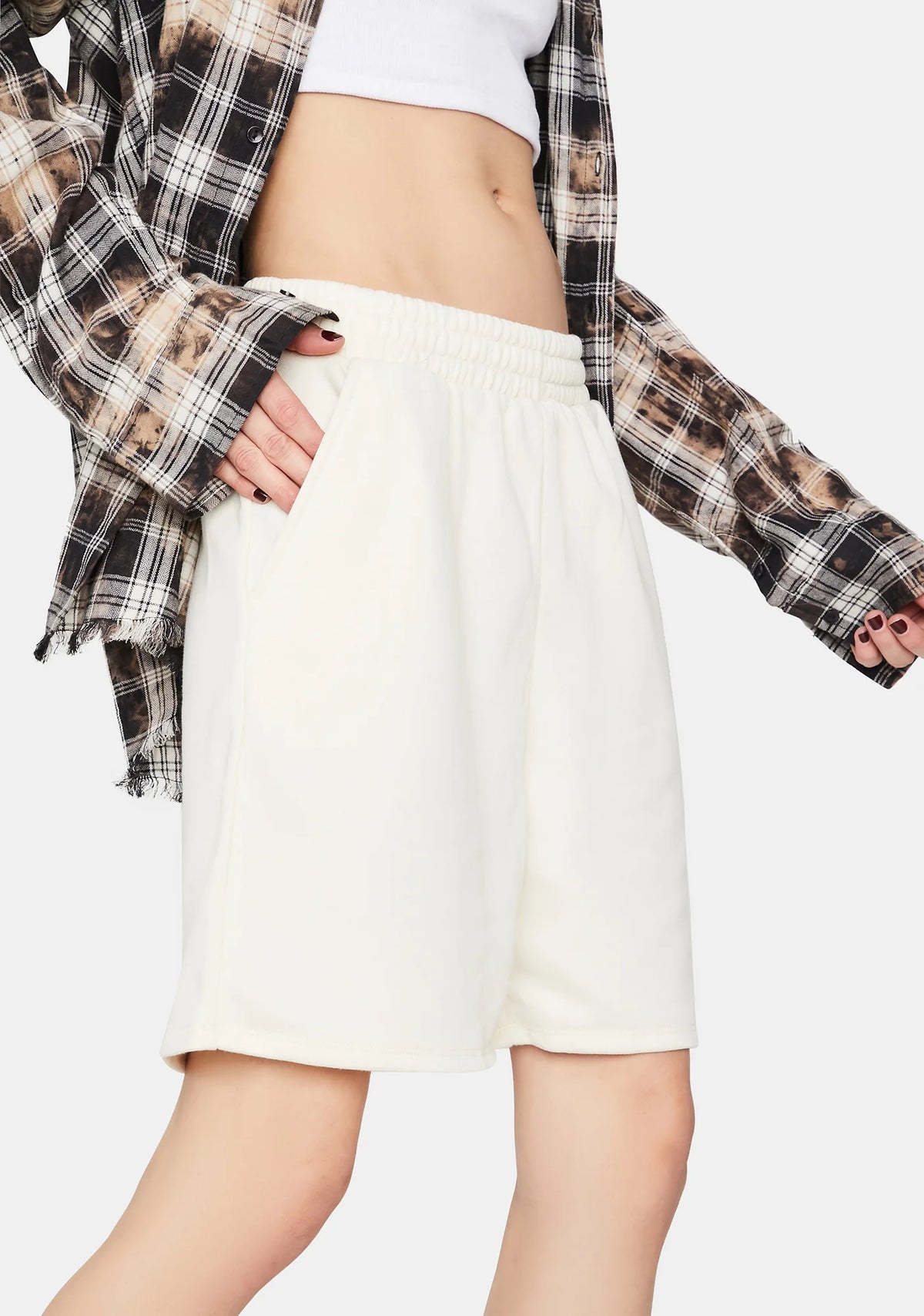 Ivory Lazy Sunday Lounge Shorts