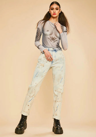 Paint The Town Mom Jeans