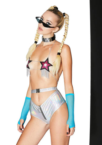 Lucid Dream Holographic Shorts