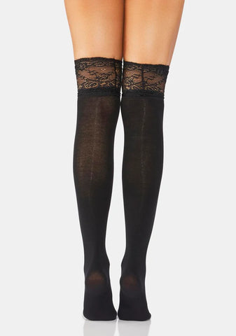 Licorice Naturally Lovely Knee High Socks