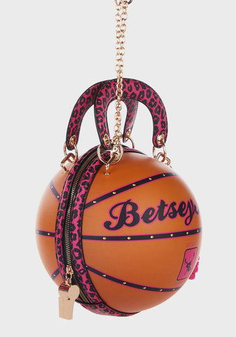 Leopard Betsey Ball Crossbody Bag