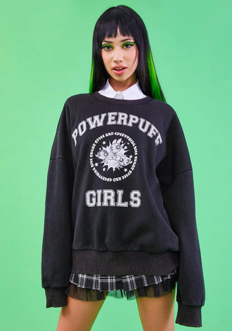 Justice Calls Acid Washed Sweatshirt