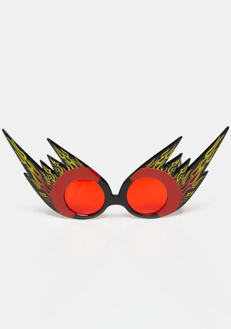 Pyrotechnic Flame Sunglasses