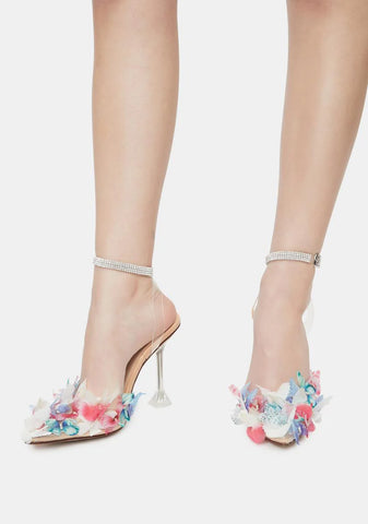 Multicolor Butterfly Stiletto Heels