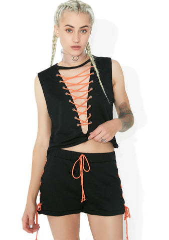 Open Season Lace-Up Shorts