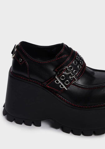 Swear Word Platform Loafers