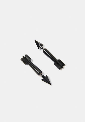 Take Ur Shot Arrow Stud Earrings