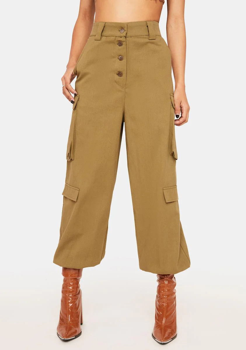 Olive For Once In Ur Life Trousers