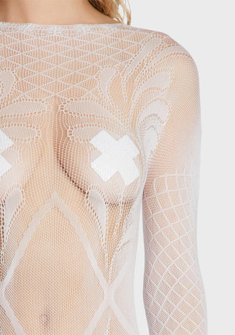 Luxe Hottie Fishnet Dress