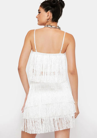 Angel Lose It All Fringe Skirt Set