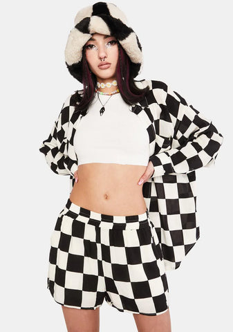 Quite Impressed Checkered Shorts