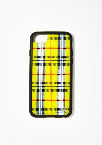 Yellow Plaid IPhone Case