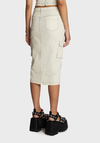 On The Level Midi Skirt