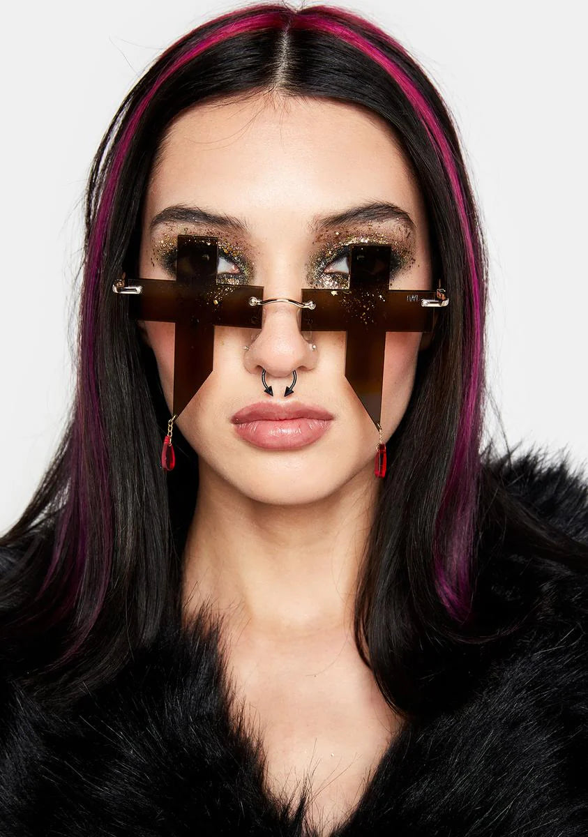 Black Cross #2 Sunglasses