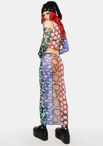 Quantum Mesh Mini Skirt