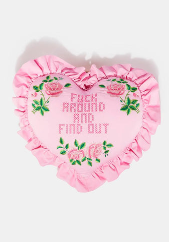 Take A Chance Heart Pillow