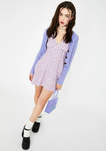 Lilac Elara Mini Dress