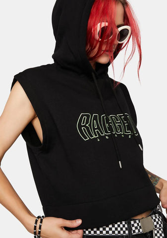 Raw Hoodie Vest