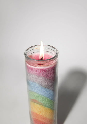 Crushed Rainbow Candle