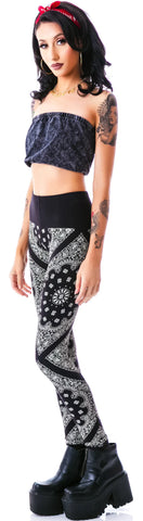 Singles Acid Wash Tube Top - Black