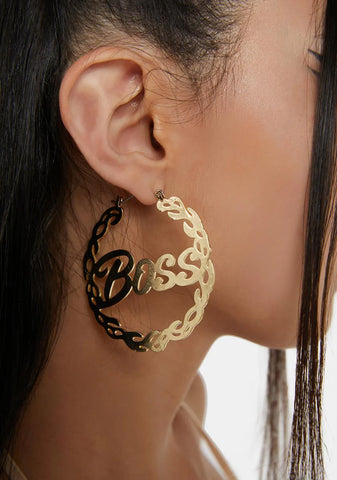 Head Honcho Hoop Earrings