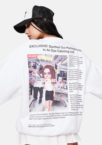 USdaily Graphic Crewneck Sweatshirt