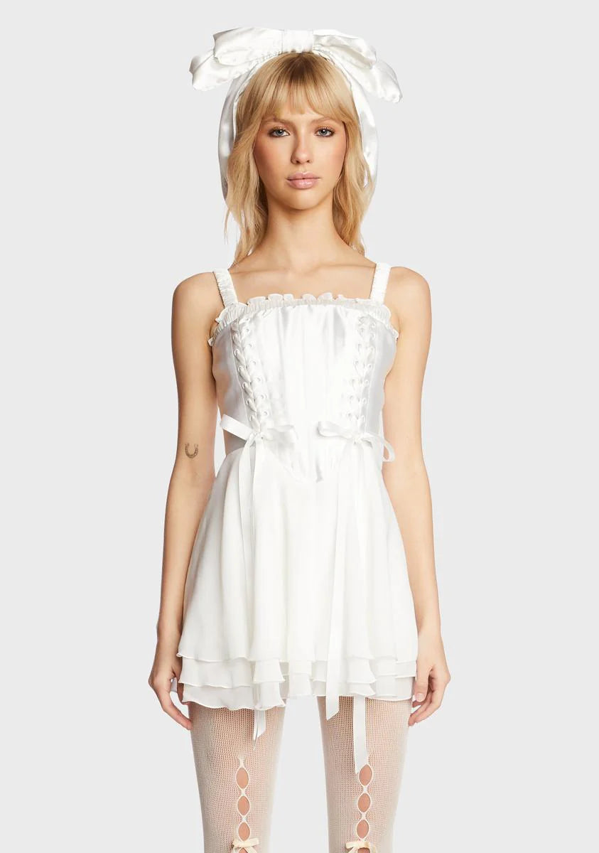 Earth Angel Satin Dress