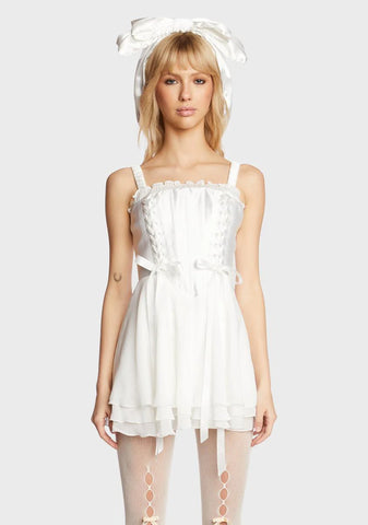 Earth Angel Satin Dress