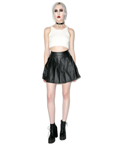 Vinyl Vixen Pleated Skirt