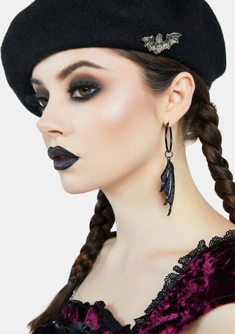 Wings Of The Night Drop Earrings