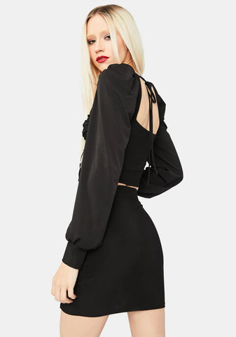 Little Miss Diva Cutout Mini Dress