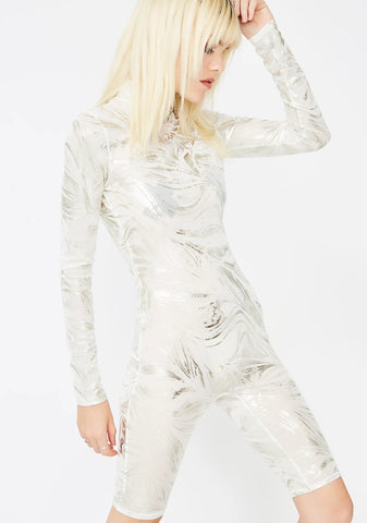 Silver Blaze Metallic Catsuit