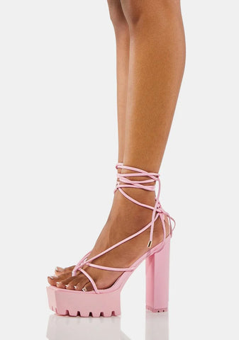 Baby Pose For Me Strappy Heels