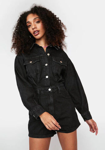 Rad Behavior Denim Romper