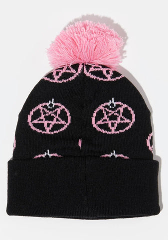 Cute As Hell Pom Beanie