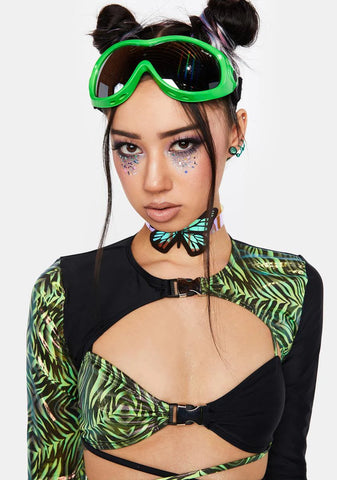Safari Slime Cropped Sleeves