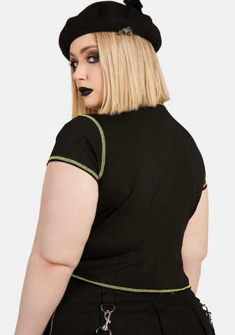 Plus Angsty As Ever Crop Tee