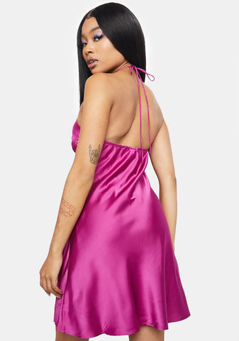No Such Thing Satin Mini Dress