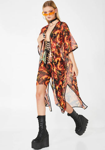 All Guns Blazin Kimono