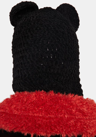 Chenille Bear Balaclava