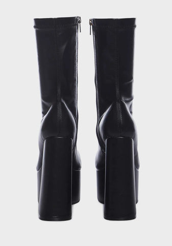 Over It Platform Sock Boots