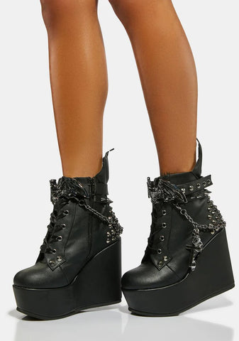 Nocturnal Bites Platform Boots