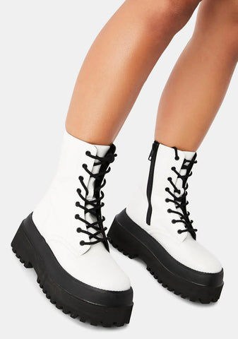 Quantum Leap Platform Combat Boots