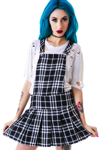 Plaid Jumper Dress