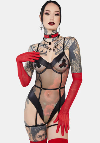 Feeling Thorny Rose Print Teddy