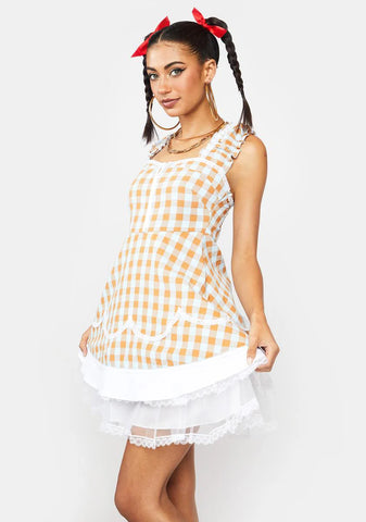 Sunset Chaser Gingham Mini Dress