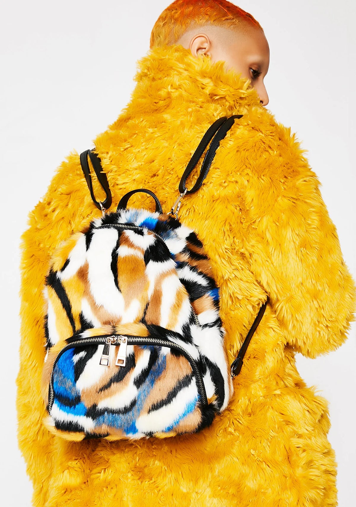 Earn Your Stripes Fuzzy Backpack