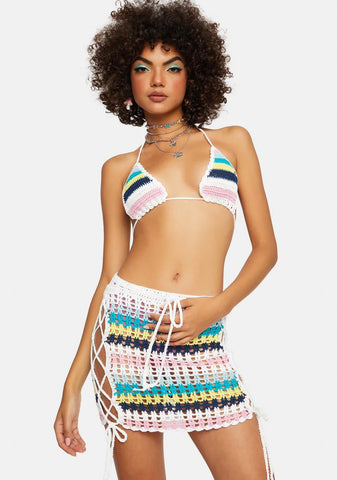 Suit Yourself Crochet Skirt Set