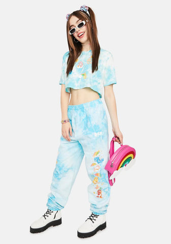 Raining Care Bears Tie Dye Sweatpants