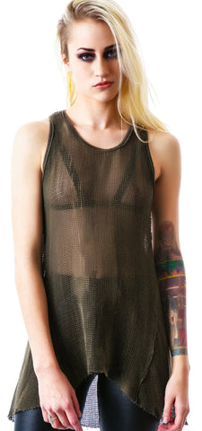 Industrial Mesh Tank - Black